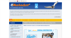 Desktop Screenshot of matador-diervoeders.com
